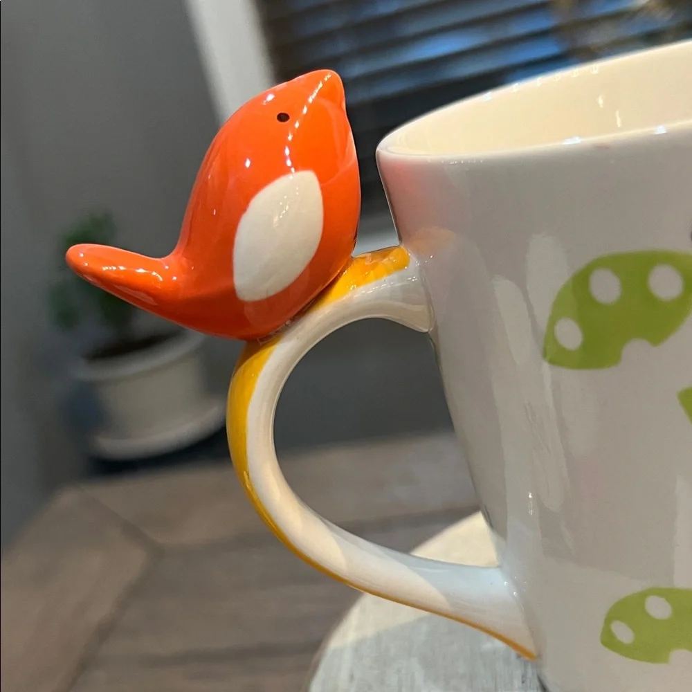 Pier 1 Hand Painted Stoneware Mug